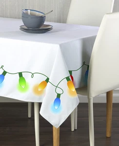 Manteles con borde de luces de Navidad - ¡Tamaños surtidos! - Imagen 1 de 1