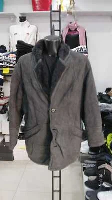 Shearling Via Veneto Hombre Negro en Cuero Real Talla 48 MON 833 LZ Foto 1 de 4