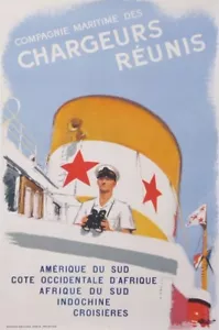 BRENET ALBERT CHARGEURS REARIS 1948 VINTAGE POSTER - Bild 1 von 1