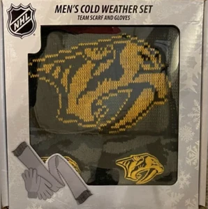 Nashville Predators Camo Cold Weather Set - Scarf and Gloves - Picture 1 of 2