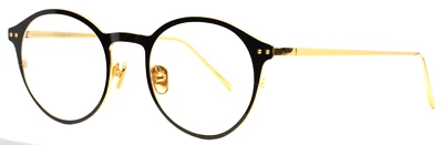 Gafas redondas negras para mujer Linda Farrow Lee LFL/1017/1 6215 49-21-140 Foto 1 de 4