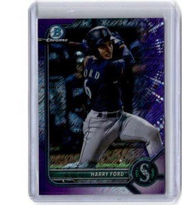 2022 Bowman Chrome #BCP-189 Harry Ford Prospects Purple Shimmer Refractor /250 - Bild 1 von 2