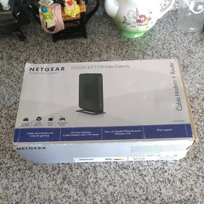 Netgear CG3000D-1CXNAS Wireless Gateway Cable Modem & Router DOCSIS 3.0 Complete - Image 1 of 4