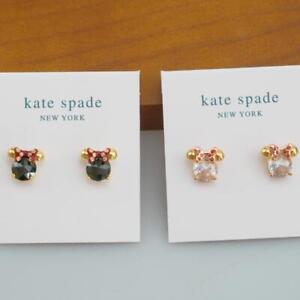 Kate Spade New York Inlaid Zircon Ornament Mickey Mouse Earrings