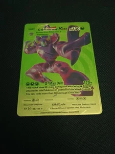 Pokemon Gold Fan Art Grimmsnarl VMAX 330 HP 115/189 - Picture 1 of 2