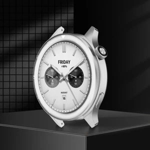 Metal Bezel Ring Tempered Glass Film for Xiaomi Watch S4/S3( Silver And White) - Zdjęcie 1 z 7