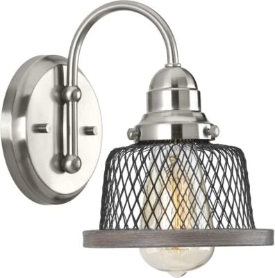 Progress Lighting P300042-009 Tilley Bath Vanity Wall Light, Brushed Nickel - Image 1 of 4