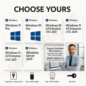 Windows 11 Pro | OEM, Retail, Server | USB + Key Card | Lifetime License - Picture 1 of 22