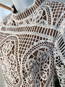 MINISTRY OF STYLE - WHITE LONG SLEEVE DRESS - SIZE 14 (12) - Picture 1 of 9