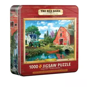 Eurographics Jigsaw Puzzle in tin; The Red Barn; 1,000 pcs - Picture 1 of 2