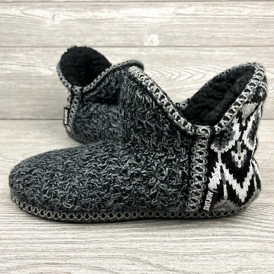 Туфли женские Muk Luks размер 9-10 короткие ботильоны вязаные с подкладкой плоские серые - Изображение 1 из 4