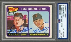 1965 Topps Rookie Stars #282 Masanori Murakami Dick Estelle Auto PSA Authentic - Picture 1 of 2