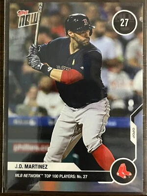 2020 Topps Now #MN27 J.D. Martinez Boston Red Sox - Image 1 of 2