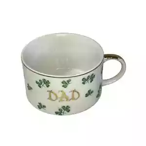 Vintage Norcrest Fine China Gold Rimmed Clovers "DAD" Mug, C-89, Made In Japan - Picture 1 of 6