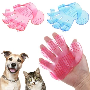 2x Cepillo de baño para perro gato peine guante de goma mascota cachorro aseo masaje Mitt - Imagen 1 de 3