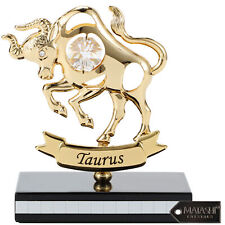 Matashi 24K Gold Plated Zodiac Astrological Sign Taurus Tabletop Figurine