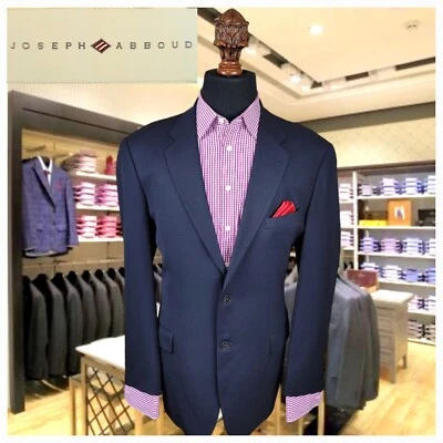 Blazer Joseph Abboud EE. UU. Lana Azul Dos Botones Para Hombres 42L Abrigo Deportivo Traje Chaqueta Foto 1 de 4