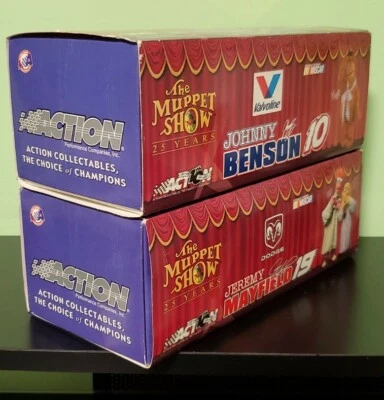 JEREMY MAYFIELD Johny Benson 2002 ACTION MUPPETS 25TH ANNIVERSARY 1/24 Stock car - Image 1 of 4