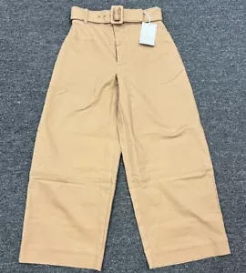 Everlane Pants Womens 2 The Barrel Utility Belted High Rise Baggy Wide Leg New - Picture 1 of 6