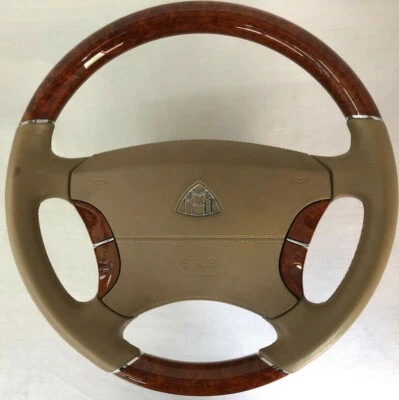 Maybach 57 62 S W240 A2404600303 8J86 Wood Leather Steering Wheel Amboina Havana Beige - Image 1 of 4
