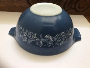 Vintage Pyrex #442 Colonial Mist Cenerentola 1,5 quarti ciotola di miscelazione colore forte - Foto 1 di 5