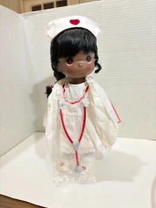 PRECIOUS MOMENTS LOVING TOUCH NURSE 12 DOLL WITH TAGS AFRICAN AMERICAN 2004 - Picture 1 of 5