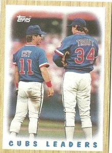 Chicago Cubs Team Leaders #581 - Topps casi nuevo-como nuevo 1987 - Imagen 1 de 2