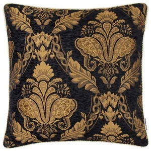 Shiraz Black cushion covers by paoletti. 45cm x 45cm - Picture 1 of 1