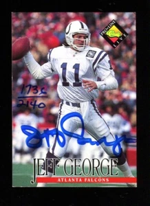 Autografo 1994 Classic Pro Line Live Jeff George 1736/2140 COLTS FIRMATO - Foto 1 di 1