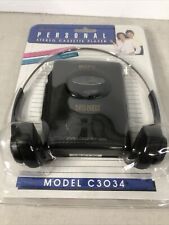 New GPX Personal Stereo Cassette Player Portable Walkman C3034 Bass Boost