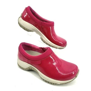 Merrell Womens Clog Mule Sneaker Shoes Size 5 Encore Pink Patent Slip On - Picture 1 of 12