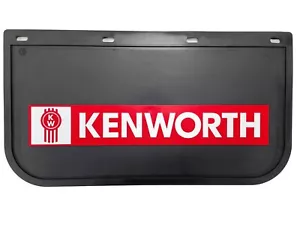 Kenworth Black/Red Mudflap 610x330mm (Single); Mud Flap; Mudflap, Truck - Picture 1 of 6