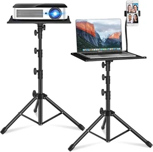 Laptop Projector Stand, Heavy Duty Tripod Height Adjustable 17.7'' to 47.2'' for - Picture 1 of 5