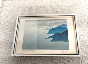 Sunshine Coast Kunstdruck gerahmt 9,5" x 7" Scenic Coastland Kunstdruck - Bild 1 von 6