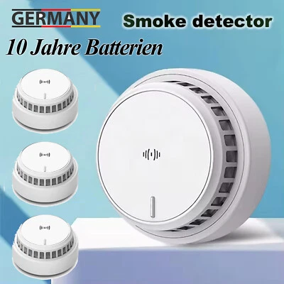 Smoke detector 10 years battery 80dB fire alarm fire alarm alarm 1pcs-10pcs DHL - Image 1 of 4