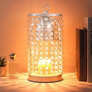 Candle Warmer Lamp with Timer Dimmer Modern Melt Warmer for Bedroom Home silver - Picture 1 of 7