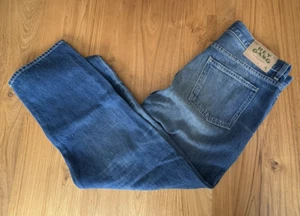 Hey Gang Women’s Sz 29 “The Loose Crop” Richman Wash Blue Jeans NWT, Made in USA - Picture 1 of 8
