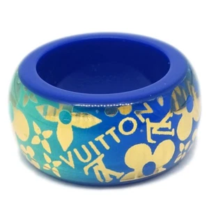 Louis Vuitton Blue Burg Tropical Cocktail Ring M66297 #52 #12 #M GA0141 122900 - Picture 1 of 4