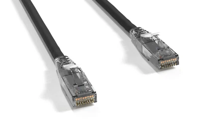 Cable de conexión Cat6 UTP arranque transparente 6 pulgadas 1 pie 2 pies 3 pies 5 pies 6 pies 7 pies 10 pies Lote de 1, 5, 10 Foto 1 de 4