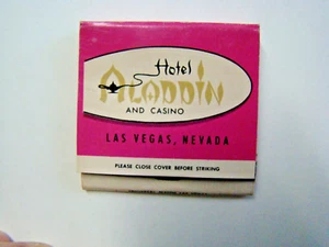Vintage Hotel Aladdin & Casino Streichholzschachtel Las Vegas NV unbenutzt - Bild 1 von 3