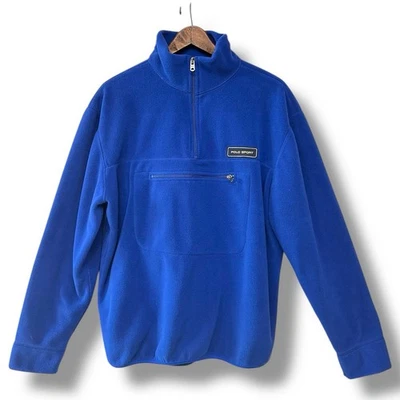 Polo Deportivo Ralph Lauren Polartec De Colección Pullover Polar Para Hombres M 1/4 Cremallera Preppy Foto 1 de 4