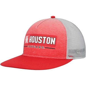 Men's Colosseum Red/Gray Houston Cougars Snapback Hat - Picture 1 of 4