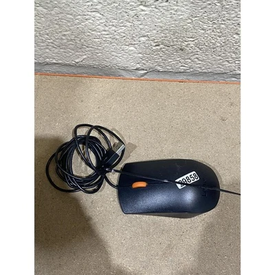 Lenovo EMS-537A Optical Mouse Black Wired USB 2-Buttons Scroll Wheel for Desktop - Image 1 of 4