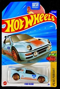 Hot Wheels 2025 Mainline Peak Pursuit Ford RS200 Gulf Blue #247 Combo Ship - Picture 1 of 7