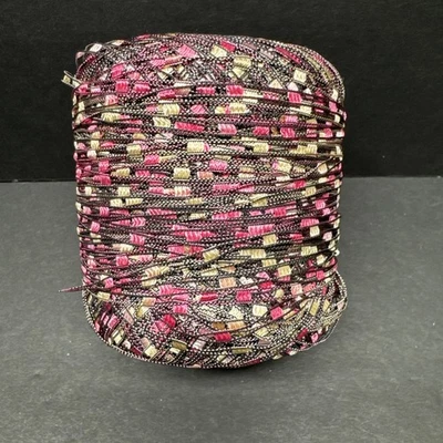 薄梯丝带纱,粉色,棕褐色,金属,钩针编织,针织工艺 — 第 1/4 张图片