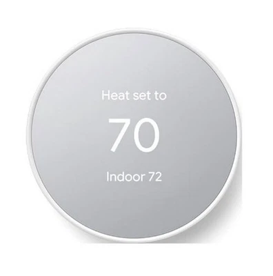 Google Nest Thermostat - Smart Programmable Wi-Fi GA01334-US - Snow - Image 1 of 4