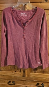 Henley-Thermooberteil Damen Eddie Bauer Größe Large rosa - Bild 1 von 4