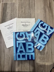 Saxon Algebra 1/2 Textbook and Solutions Packet Third Edition Homeschool Set - Picture 1 of 4