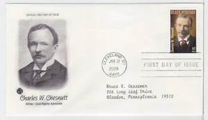 TurtlesTradingPost- Charles Chesnutt  #4222 FDC 2008- Artcraft Variety Cachet - Picture 1 of 1