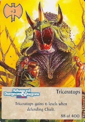Triceratops 88/400 - 1st Edition Spellfire CCG TSR, Inc. 1994 - Immagine 1 di 4